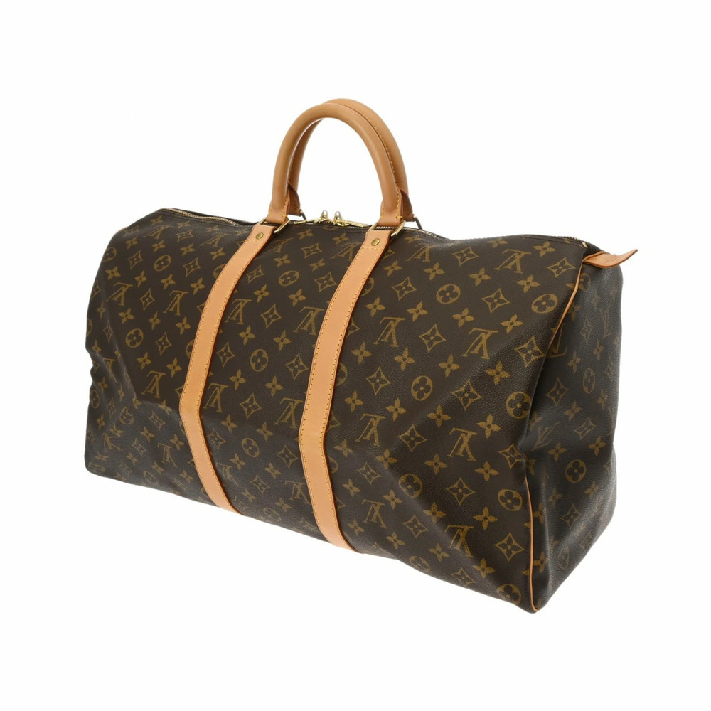 LOUIS VUITTON Monogram Keepall Brown Canvas Boston Bag - Picture 2 of 11